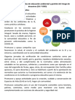 Funciones de Las Brigadas de Educación Ambiental y Gestión Del Riesgo de Desastres