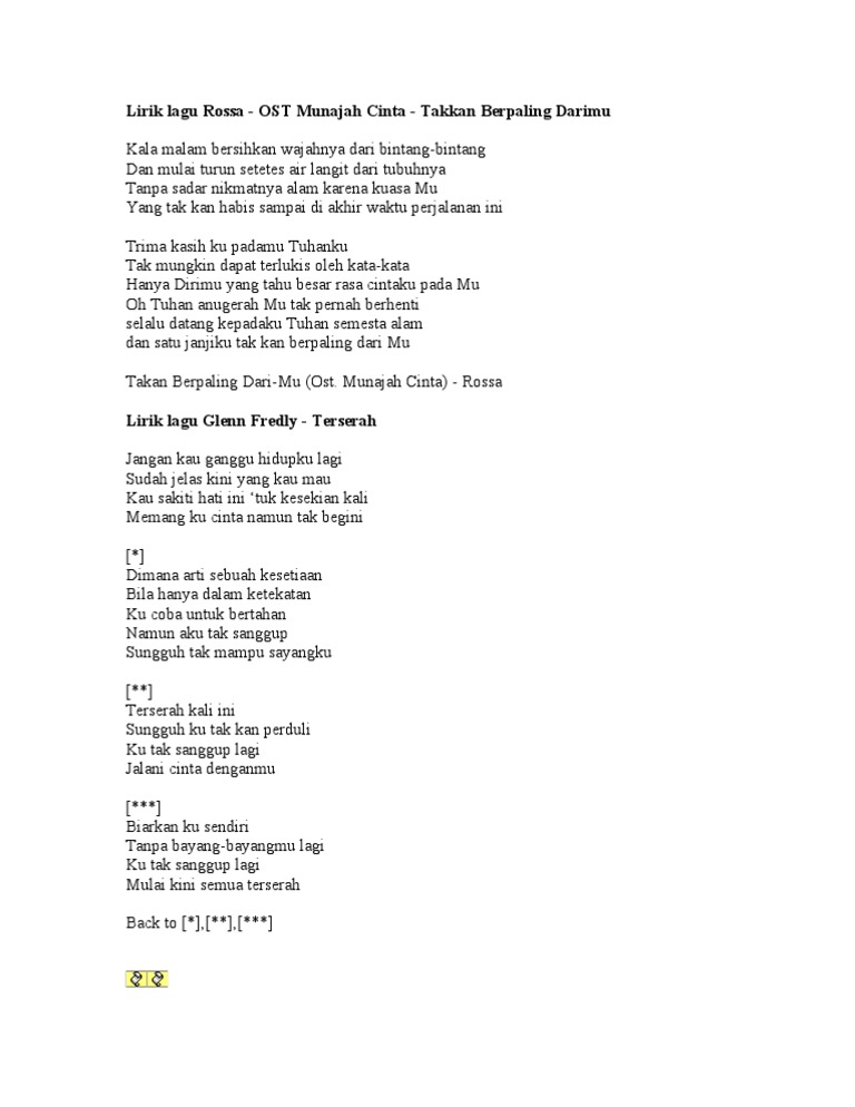 Lirik Lagu Download lagu terserah lirik mp3 secara gratis di terserah lirik. lirik lagu