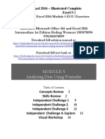 Illustrated Microsoft Office 365 and Excel 2016 Intermediate 1st Edition Reding Solutions Manual Download