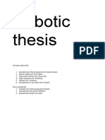 Robotic Thesis