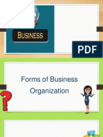 Forms of Business Organization