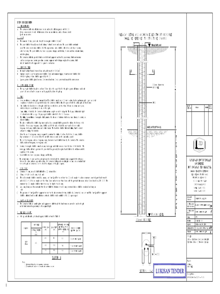Typical Details of Micropile | PDF