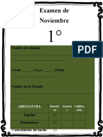 1° Examen Mensual de Noviembre 2022