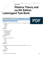 Industrial Plastics Theory and Applications 6th Edition Lokensgard Test Bank Download