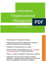 POSTMODERN Organizational Management