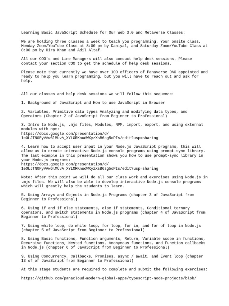 Learn Javascript Free Online