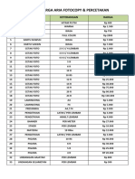 Daftar Harga Aria Foto