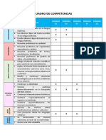 Cuadro Capacidades - Evaluacion Diagnostica - 5° Grado