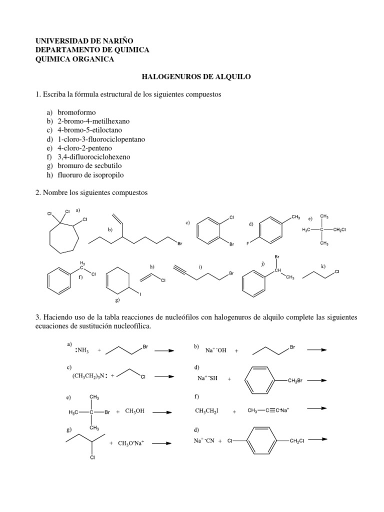 Mecanismo SN2: 1-bromopropano y OH- | PDF | Química | Ciencias fisicas