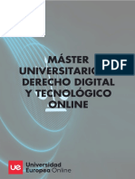 Master Universitario Derecho Digital Tecnologico Folleto Online