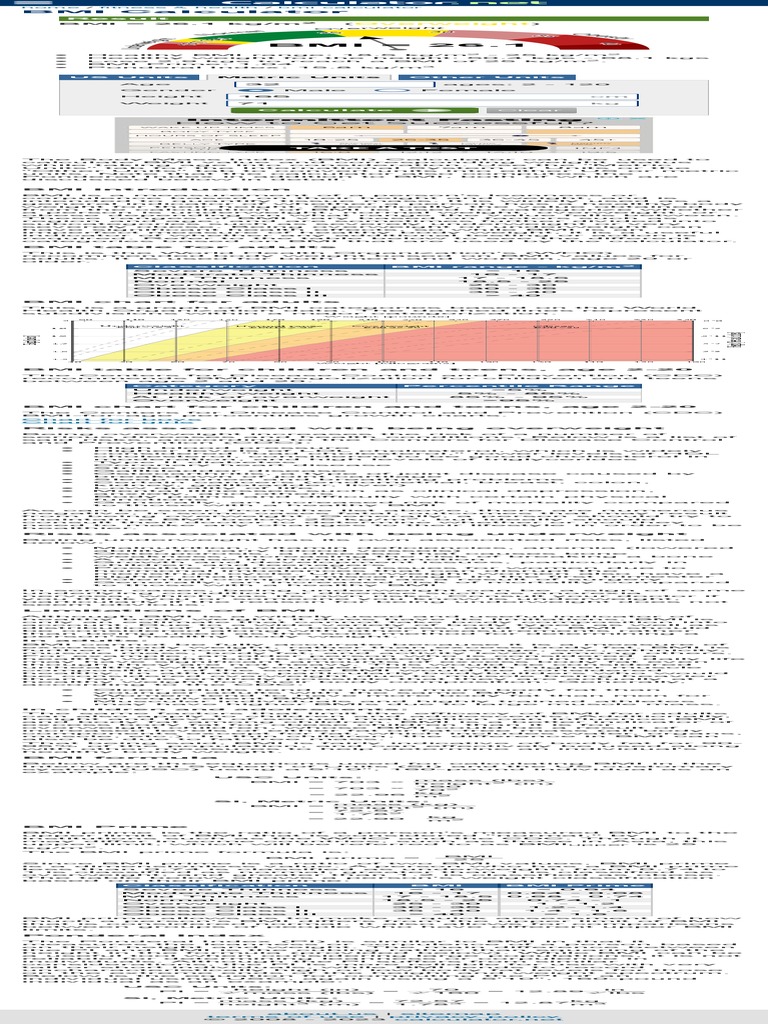 Bmi Calculator Download Free Pdf Body Mass Index Obesity
