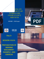8 & 9. Preparation of Bidding Documents-Exercise
