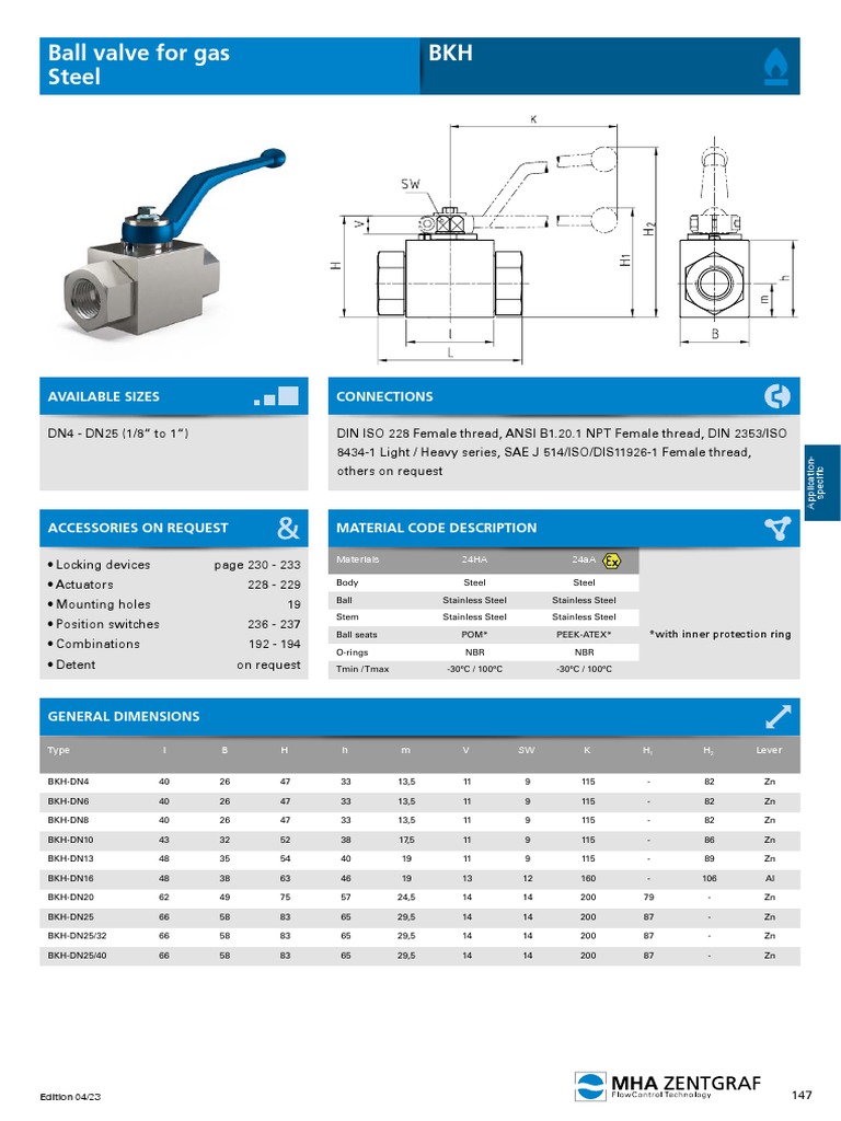 Gas Ball Valve Specifications | PDF | Tools | Equipment