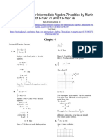 Intermediate Algebra 7th Edition Martin Gay Solutions Manual Download