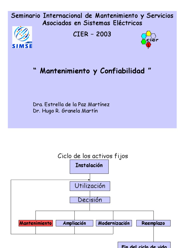C5-Mantenimiento y Confiabilidad y Ciclo de Vida Cier | PDF