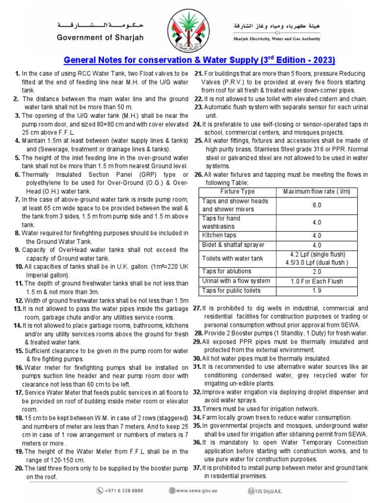 3rd Ed_English_Water Supply Notes_2023 PDF