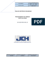 JCH-SGS-PROC-001-15 Corte de Acero