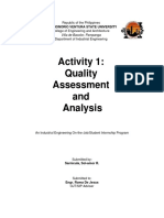 OJT Activity Quality Analysis