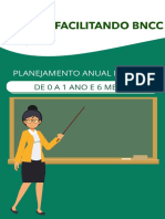 Planejamento ANUAL de 0 A 1 Ano ED Infantil