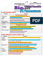 CH 21 (TF) (Note) Photosynthesis (Thinking Framework)