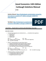 International Economics 14th Edition Robert Carbaugh Test Bank Download