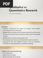 Qualitative Vs Qualitative Research