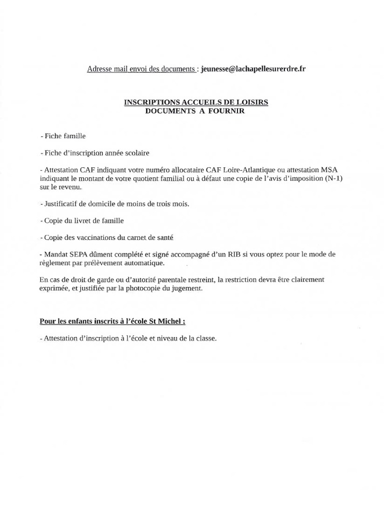 Inscriptions ADL PDF