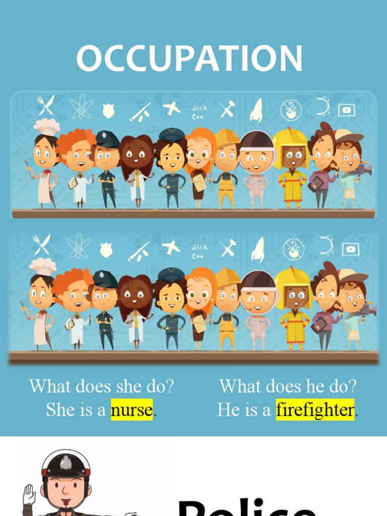 Occupation Flashcards For Kinds of Occupation PDF