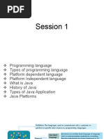 Introduction To Programming Language and Java