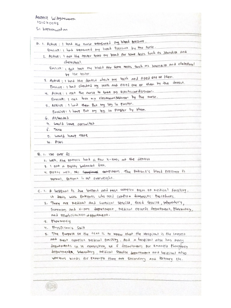 English Answer | PDF