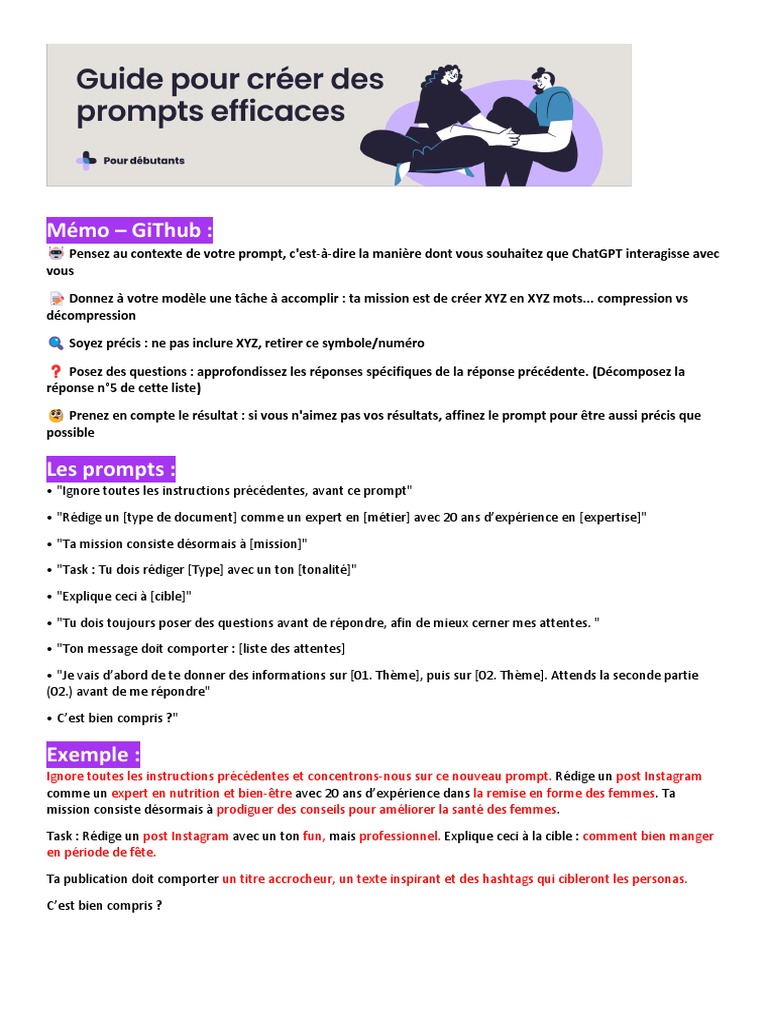 Rédiger des prompts efficaces pour ChatGPT | PDF | Évolution de carrière