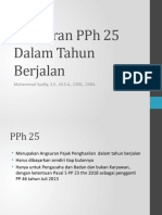 Angsuran PPH 25 Dalam Tahun Berjalan