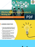 Effective Business Communication and Writing Skill