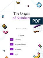 En The Origin of Numbers by Slidesgo
