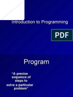 Introduction to Programming