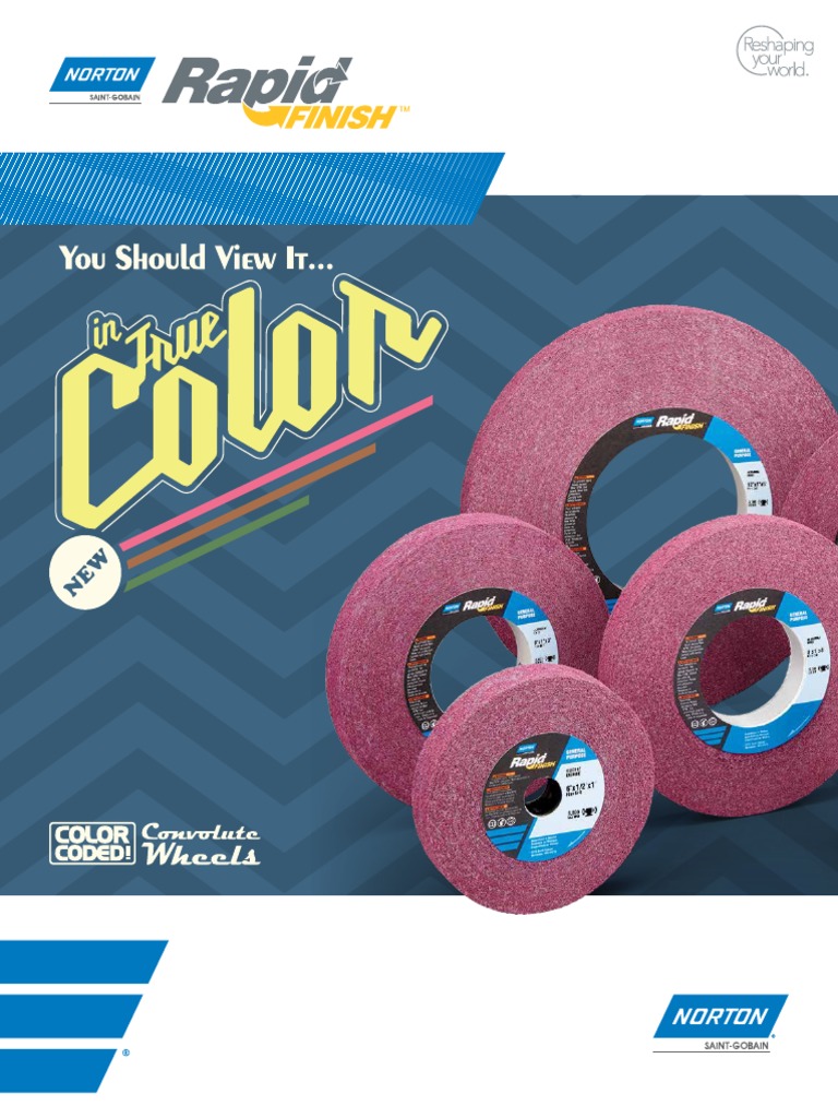 Brochure Wheels Convolute Generalpurpose Rapidfinish Norton 8645 | PDF ...
