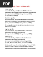 Minecraft GOD Armor Commands | PDF