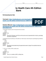 Introduction To Health Care 4th Edition Mitchell Test Bank Download