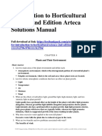 Introduction To Horticultural Science 2nd Edition Arteca Solutions Manual Download