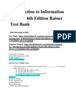 Introduction To Information Systems 6th Edition Rainer Test Bank Download