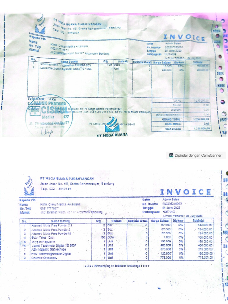 Sertifikat Dan Nota Alat Baru | PDF