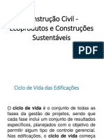 Ciclo de Vida Da Construção Civil - Ecoprodutos e Construções Sustentáveis