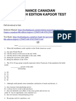 Personal Finance Canadian Canadian 6th Edition Kapoor Test Bank 1