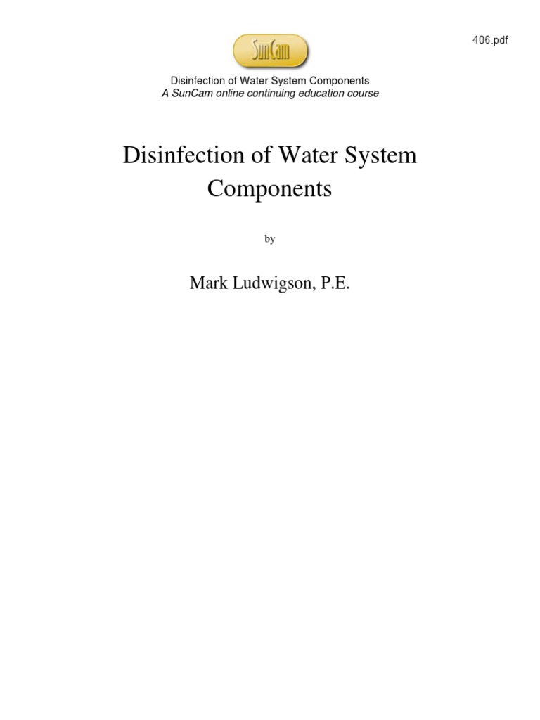 Disinfection Design PDF