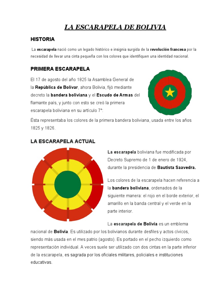 La Escarapela de Bolivia PDF