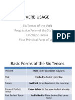 Verb Usage