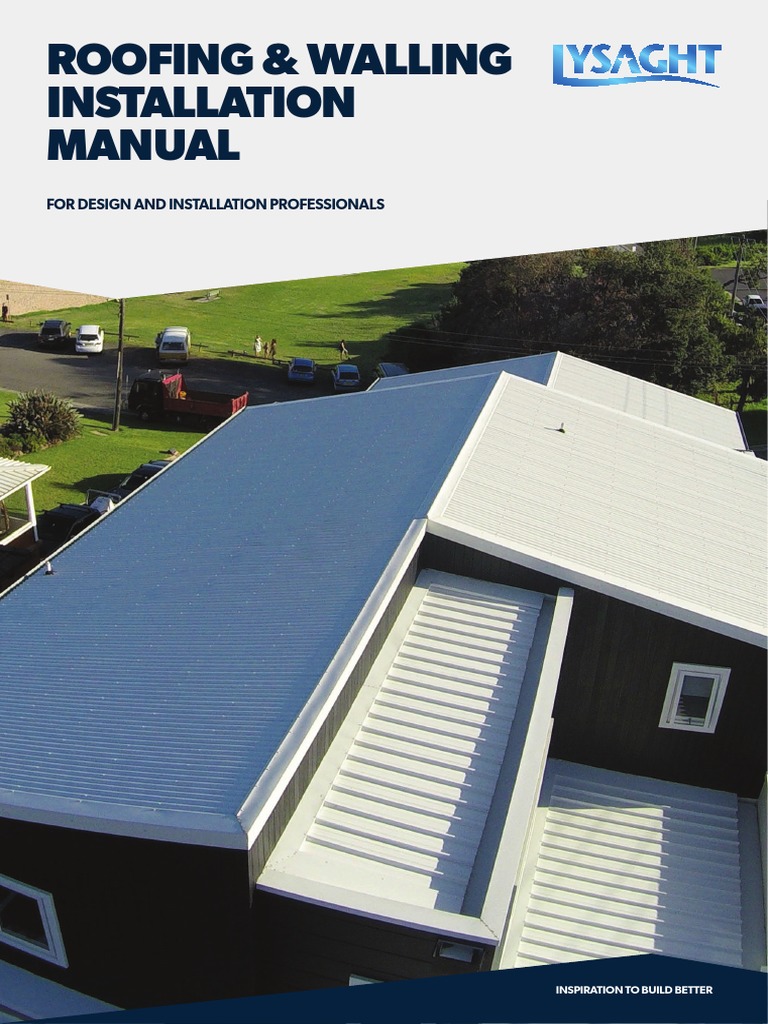 Lysaught - Roofing Walling Installation Manual | PDF | Roof | Metals
