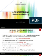 Heteroscedasticity Week 1 Econometrics