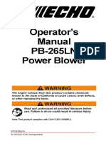 ECHO PB-265LN - P43014 - 042220 - Es Leaf Blower Manual