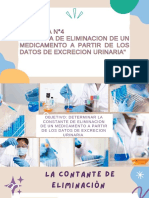 Practica N°4 Cinetica de Eliminacion de Un Medicmneto A Partir de Los Datos de Excrecion Urinaria